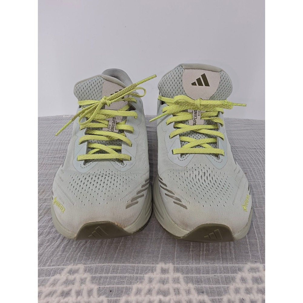Adidas Supernova Rise GTX Mens Running Shoes Silver Green Gore-Tex Size 10
